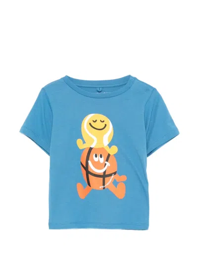 Stella Mccartney Babies' Graphic-print T-shirt In Blue