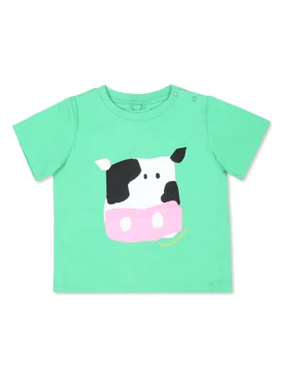 Stella Mccartney Babies' Graphic-print T-shirt In Green