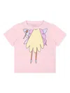 Stella Mccartney Printed Cotton Jersey T-shirt In Rosa