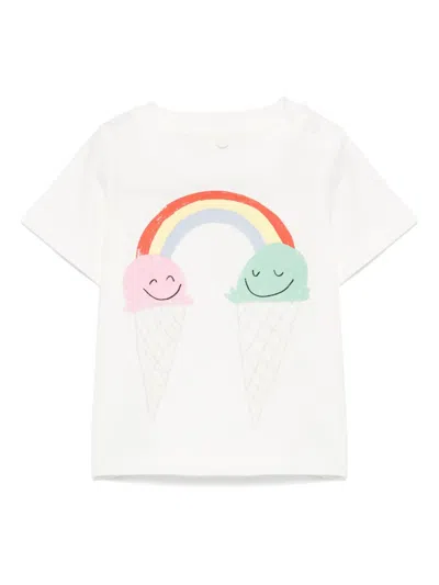Stella Mccartney Babies' Graphic-print T-shirt In White
