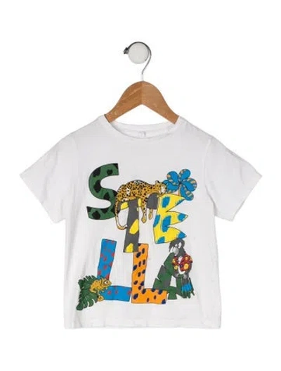 Pre-owned Stella Mccartney Babies' Graphic Print T Shirt In White