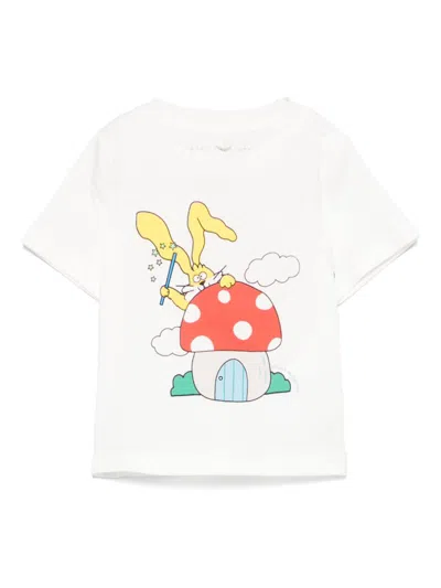 Stella Mccartney Babies' Graphic-print T-shirt In White