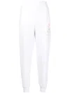 Stella Mccartney Graphic-print Tapered Track Pants In White