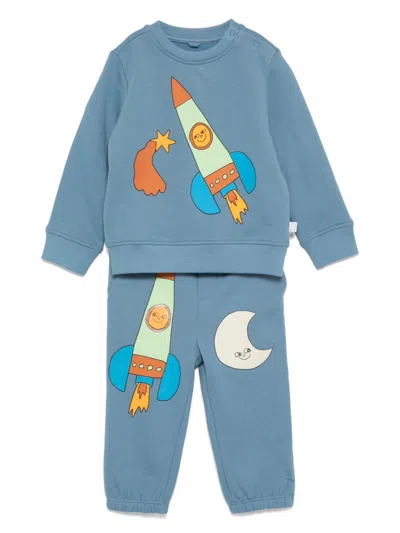 Stella Mccartney Kids' Graphic-print Tracksuit In Blue