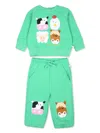 Stella Mccartney Graphic-print Tracksuit Set In Green