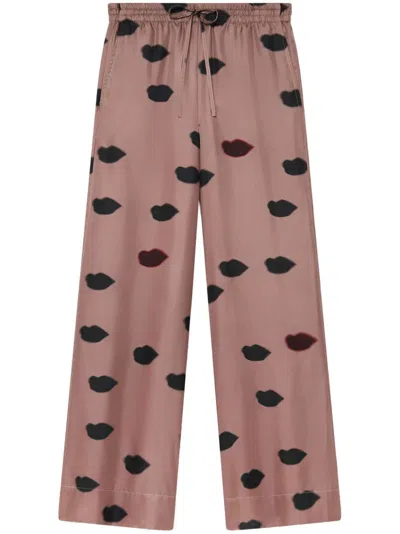 STELLA MCCARTNEY LIP-PRINT TROUSERS