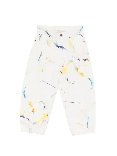 Stella Mccartney Graphic-print Trousers In White