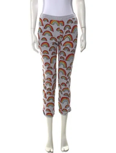 Pre-owned Stella Mccartney Graphic Print Wide Leg Pants In Multi