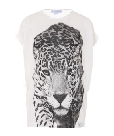 Stella Mccartney Graphic Printed Crewneck T-shirt In White