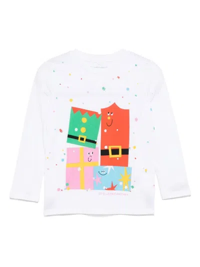 Stella Mccartney Kids' Graphic-printed T-shirt In White