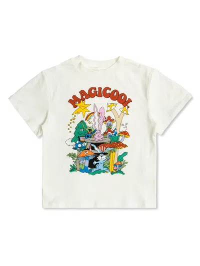 Stella Mccartney Kids' Graphic Stamp T-shirt In White