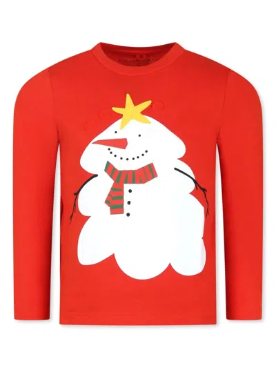 STELLA MCCARTNEY GRAPHIC-STAMPED T-SHIRT