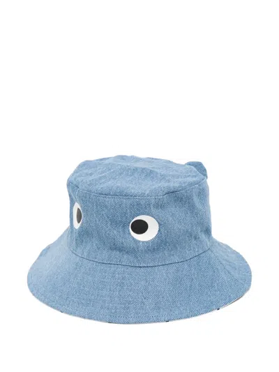 Stella Mccartney Kids' Graphic-print Bucket Hat In Blue