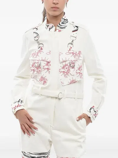 Stella Mccartney Graphic-print Jacket In White