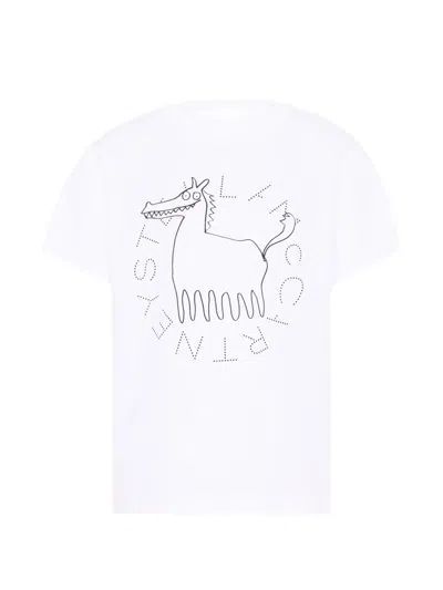 Stella Mccartney Graphic-print Short-sleeve T-shirt In White