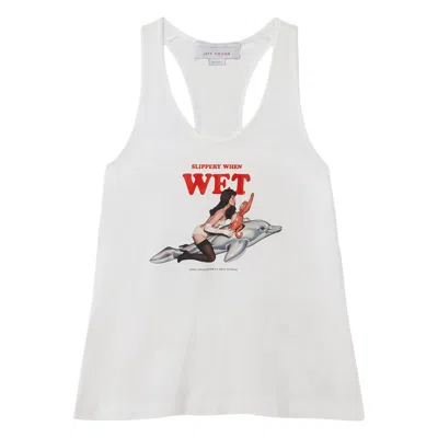 Stella Mccartney Stella Mc Cartney Jeff Koons Cotton Tank Top In White