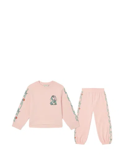 Stella Mccartney Kids' Graphic-print Tracksuit In Pink