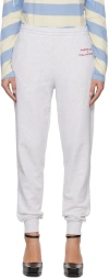 Stella Mccartney Gray Bunny Lounge Pants In 1262 Grey Melange