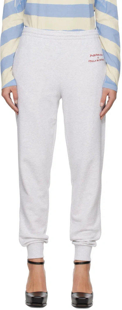 Stella Mccartney Gray Bunny Lounge Pants In 1262 Grey Melange