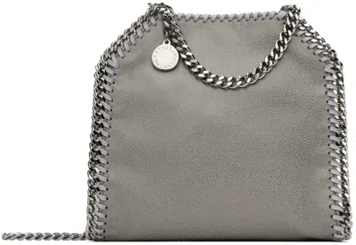 Stella Mccartney Gray Falabella Tiny Bag In 1220 Light Grey