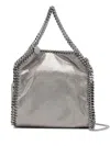 Stella Mccartney Falabella Micro Tote In Grey Polyester In Gray