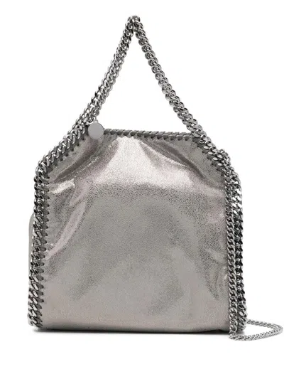 STELLA MCCARTNEY Gray 'Mini Falabella' Magnetic Shoulder Bag STELLA MCCARTNEY