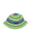 Stella Mccartney Crochet Knit Cotton Bucket Hat In Green