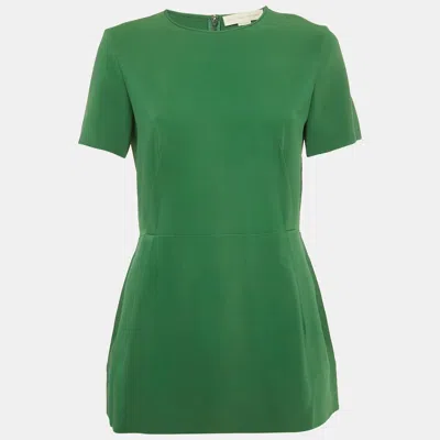Pre-owned Stella Mccartney Green Crepe Blouse M