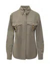 Stella Mccartney Green Regular Solid Shirt In Green
