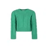 Stella Mccartney Green Sweater For Girl In Green