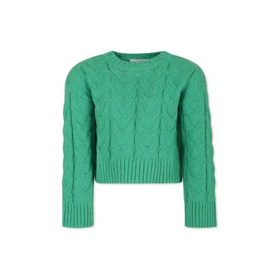 Stella Mccartney Kids' Green Sweater For Girl