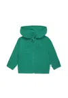 Stella Mccartney Green Sweatshirt For Baby Boy With Frog In Green