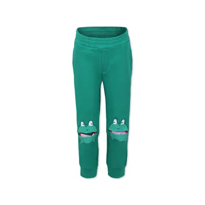STELLA MCCARTNEY GREEN TROUSERS FOR BOY WITH FROGS