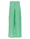 Stella Mccartney High-rise Wide-leg Pants In Light Green