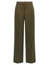 Stella Mccartney Shiny Tailoring Loose Trousers In Green