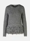 Stella Mccartney Grey Alpaca Blend Sweaters In Grey