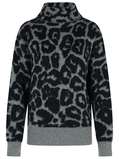 STELLA MCCARTNEY STELLA MCCARTNEY GREY ALPACA BLEND TURTLENECK SWEATER