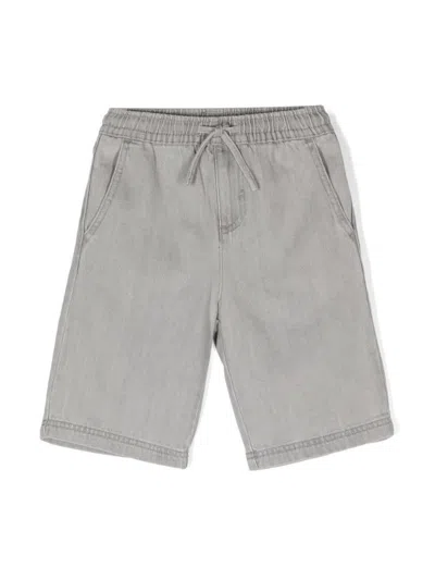 Stella Mccartney Kids' Grey Cotton Bermuda Shorts