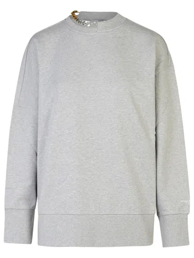 STELLA MCCARTNEY STELLA MCCARTNEY GREY COTTON SWEATSHIRT