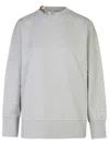 Stella Mccartney Crewneck Organic Cotton Sweatshirt With Chain. In White