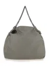 Stella Mccartney Grey Falabella Drawstring Tote Bag In Grey