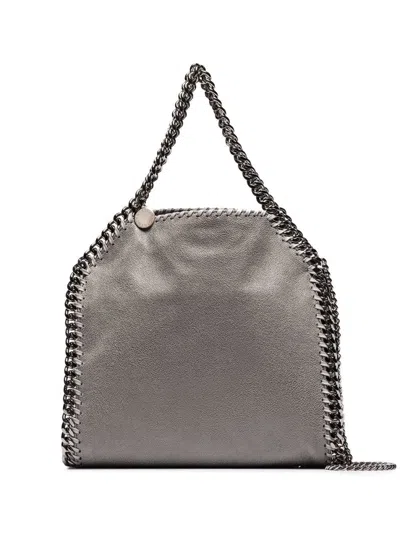 STELLA MCCARTNEY GREY FALABELLA MINI TOTE BAG