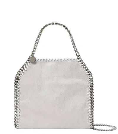 Stella Mccartney Grey Falabella Mini Tote In White