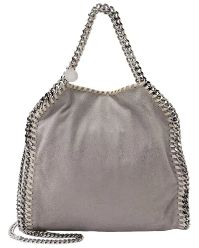 Pre-owned Stella Mccartney Grey Faux Leather Falabella Mini Tote (authentic Pre-loved)