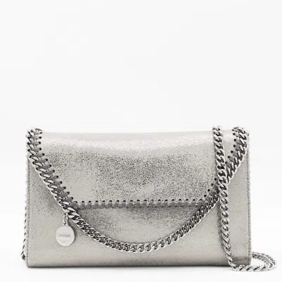 Stella Mccartney Grey Mini Falabella Shoulder Bag In Gray