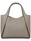 Stella Mccartney Green Polyurethane Polyamide Tote Bag In Neutral