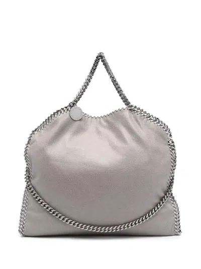 Stella Mccartney Grey Polyester Falabella Chain Bag In Gray