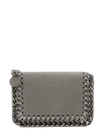 Stella Mccartney Grey Polyester Wallet In Gray