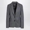 Stella Mccartney Stella Mc Cartney Grey Single Breasted Jacket In Wool In Gray
