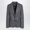 Stella Mccartney Stella Mc Cartney Grey Single Breasted Jacket In Wool